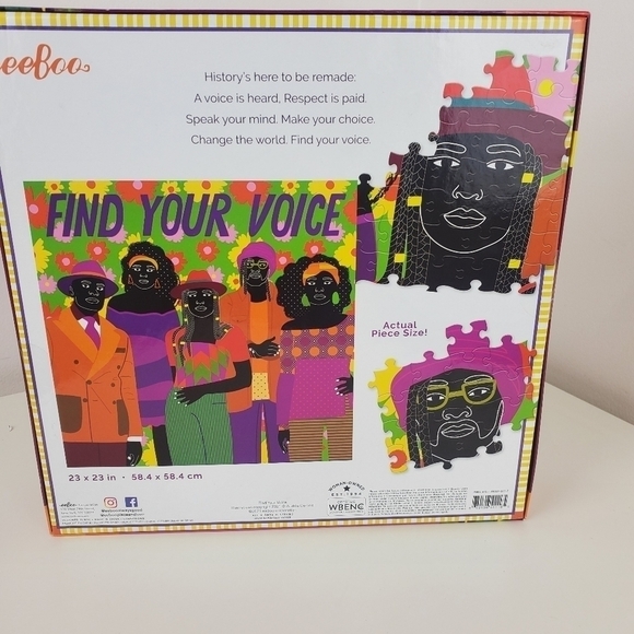 EEBOO puzzle 1000 piece Find your voice puzzle 23 x 23 in New never used - Picture 5 of 12